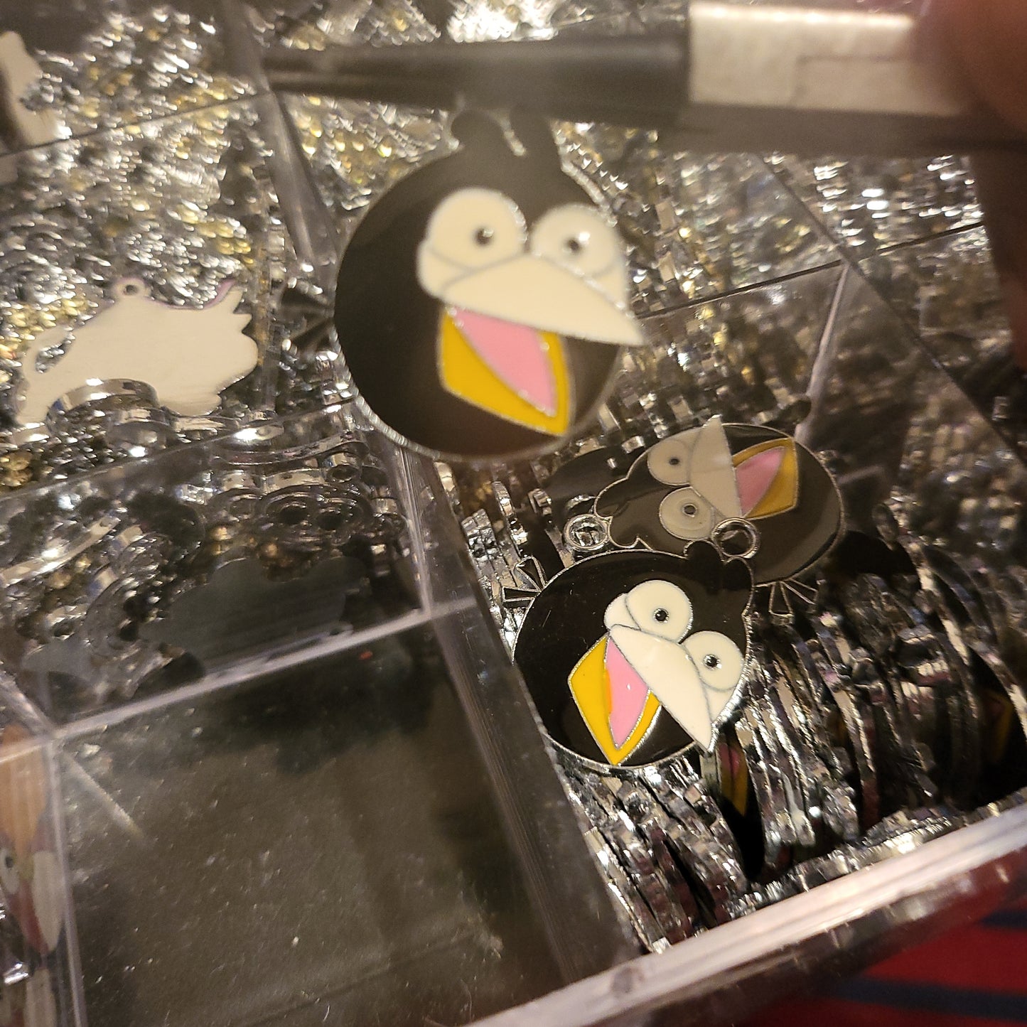Angry bird charms