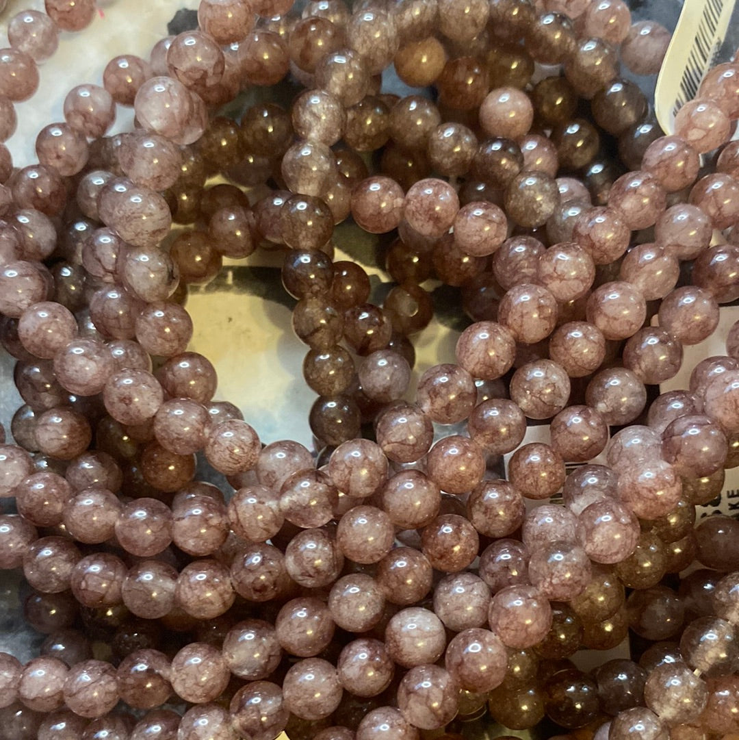 Small crystal beads 6mm