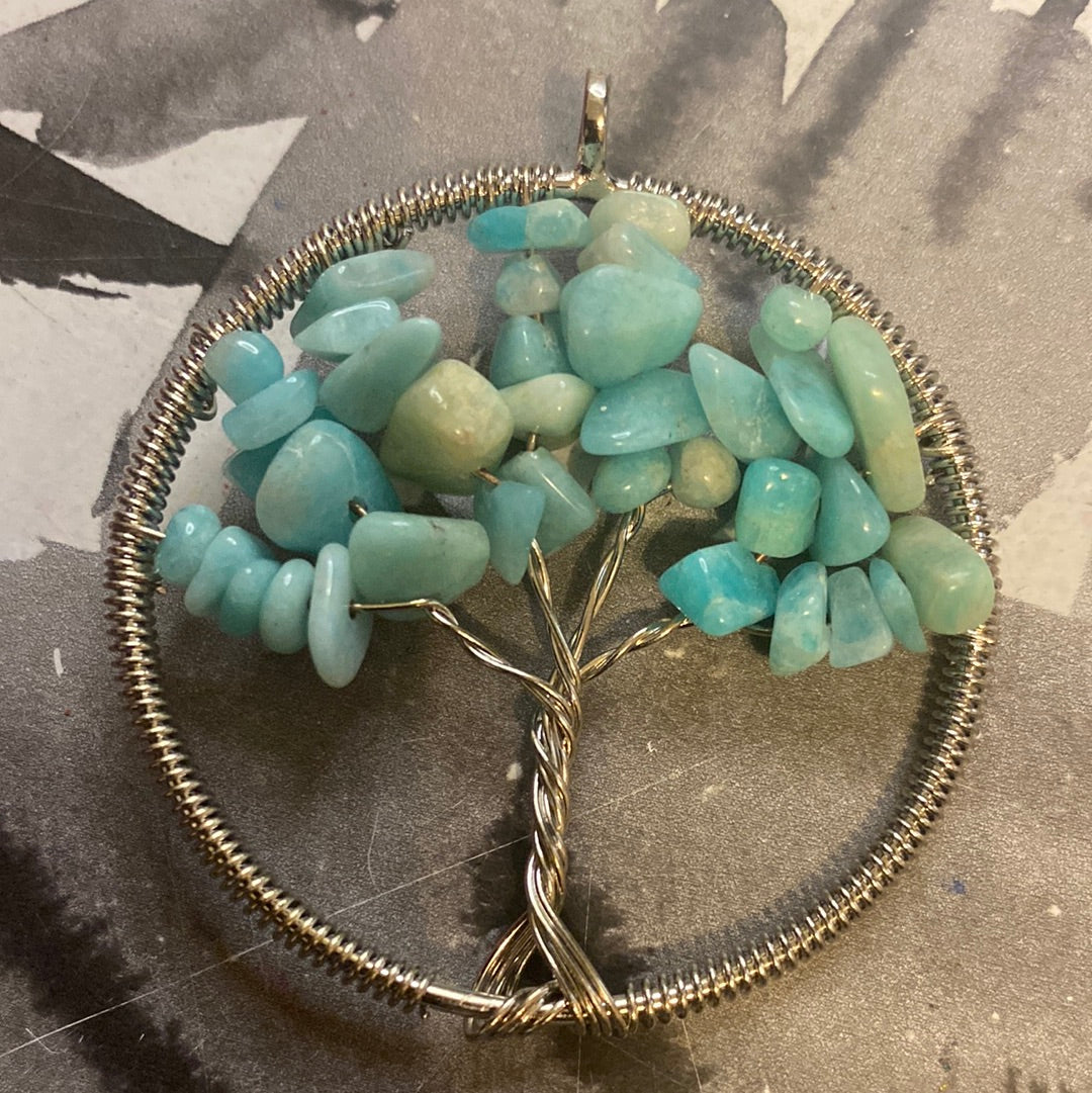 Tree of life crystal charms
