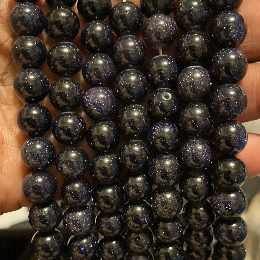 Black sparkles beads