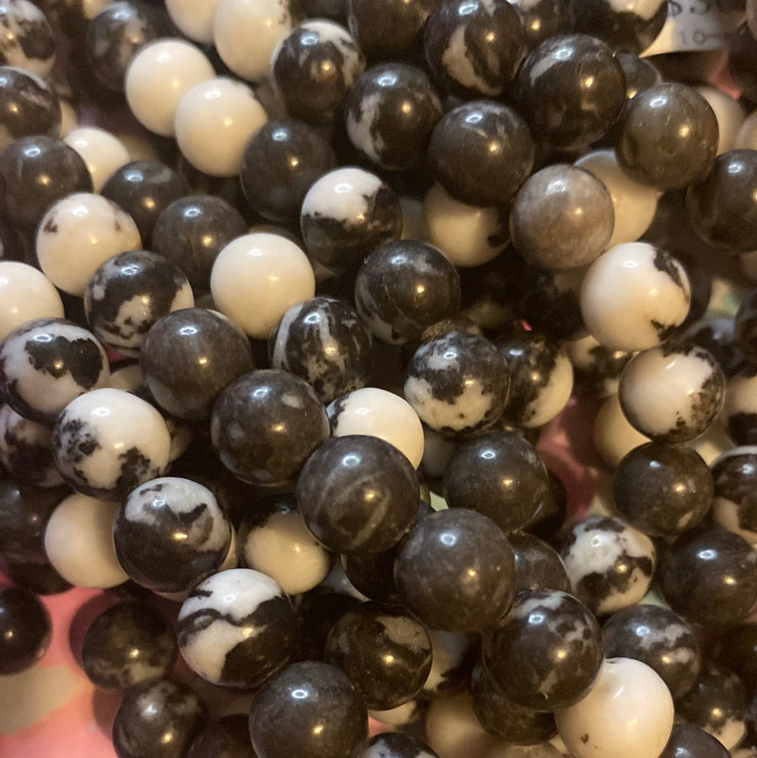 Black Zebra jasper10mm