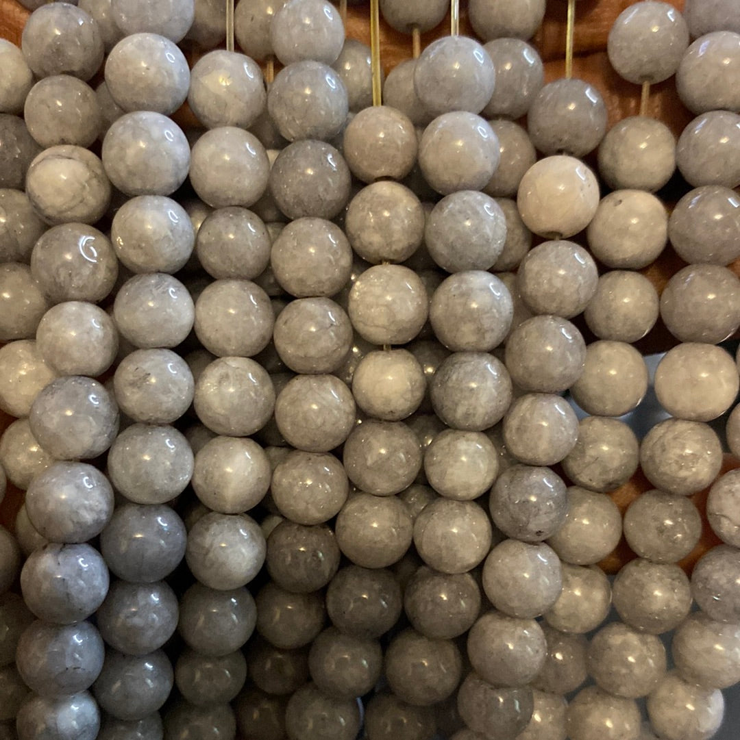 Gray jades beads