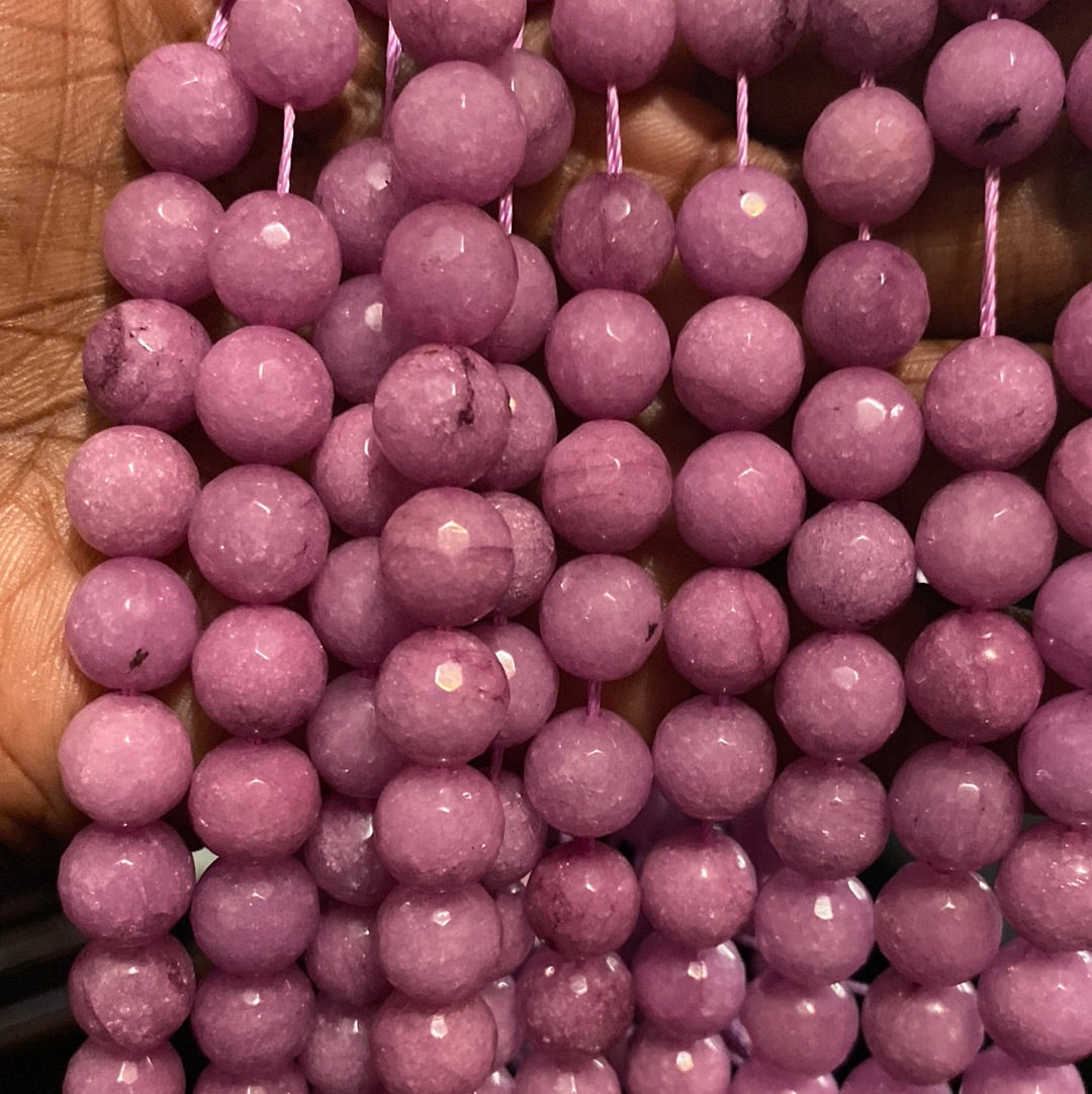 Sparkle Jade purple beads