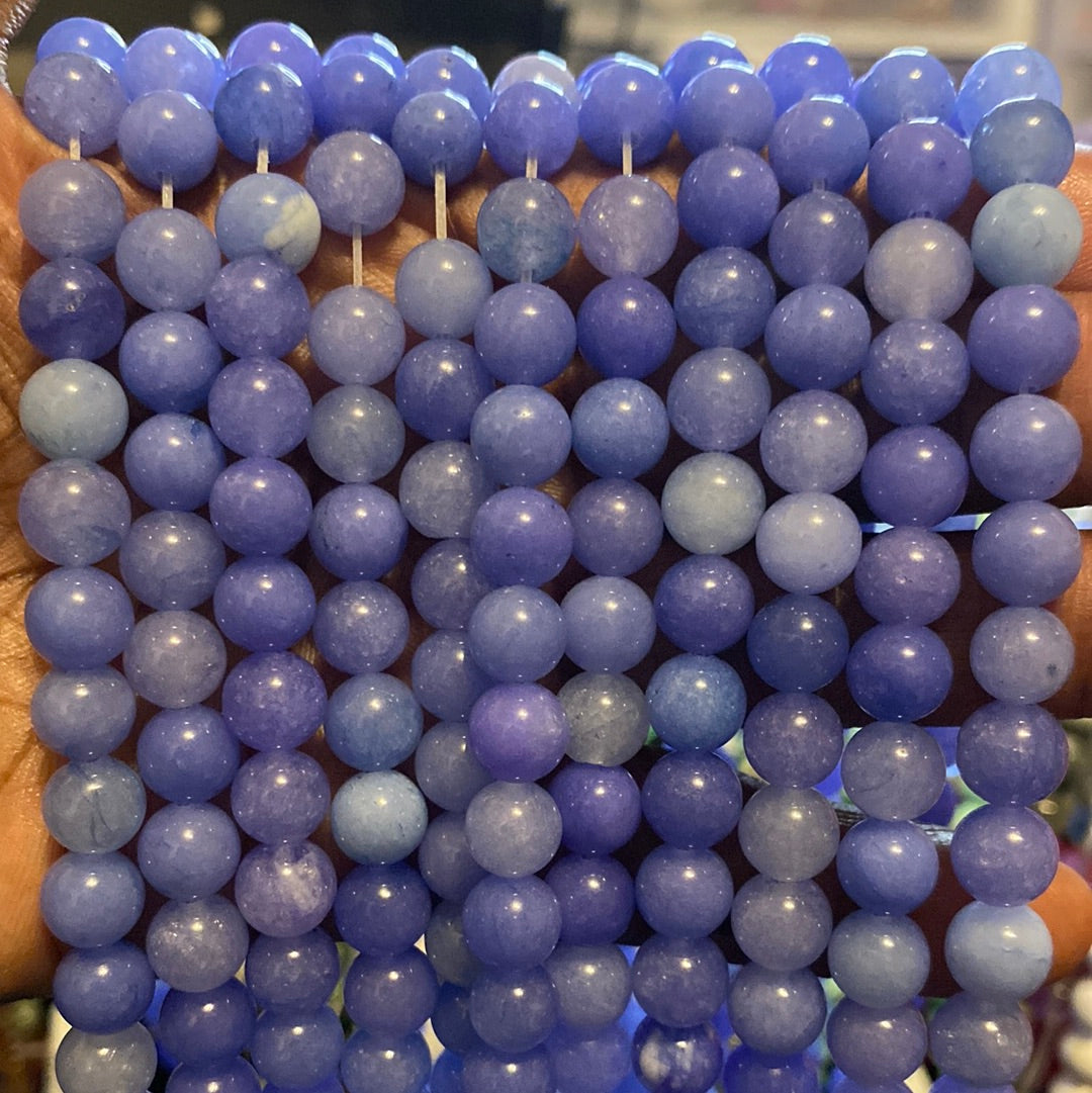 bluish Anhydrite beads