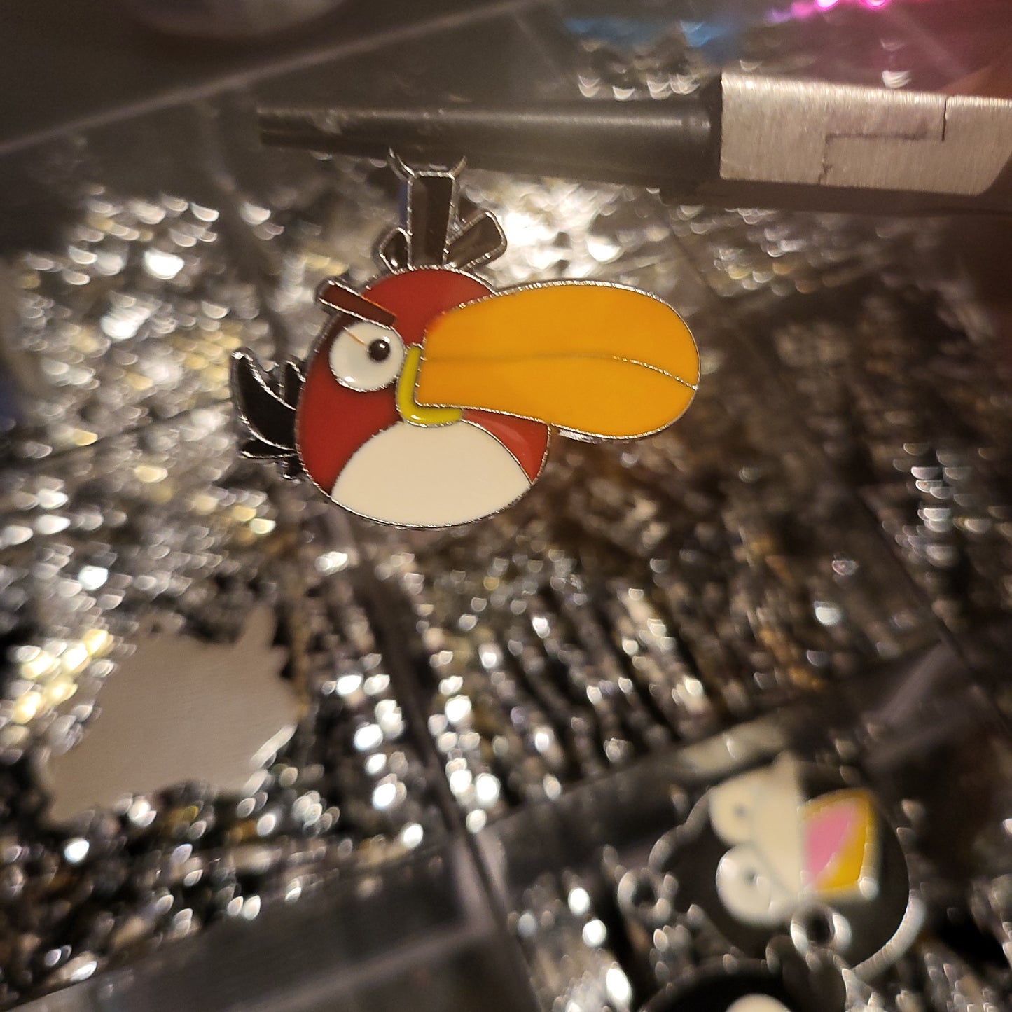 Angry bird charms