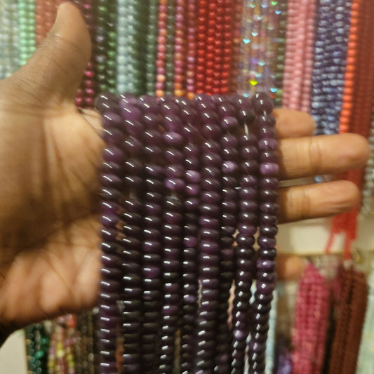 purple small beads