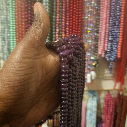 purple small beads