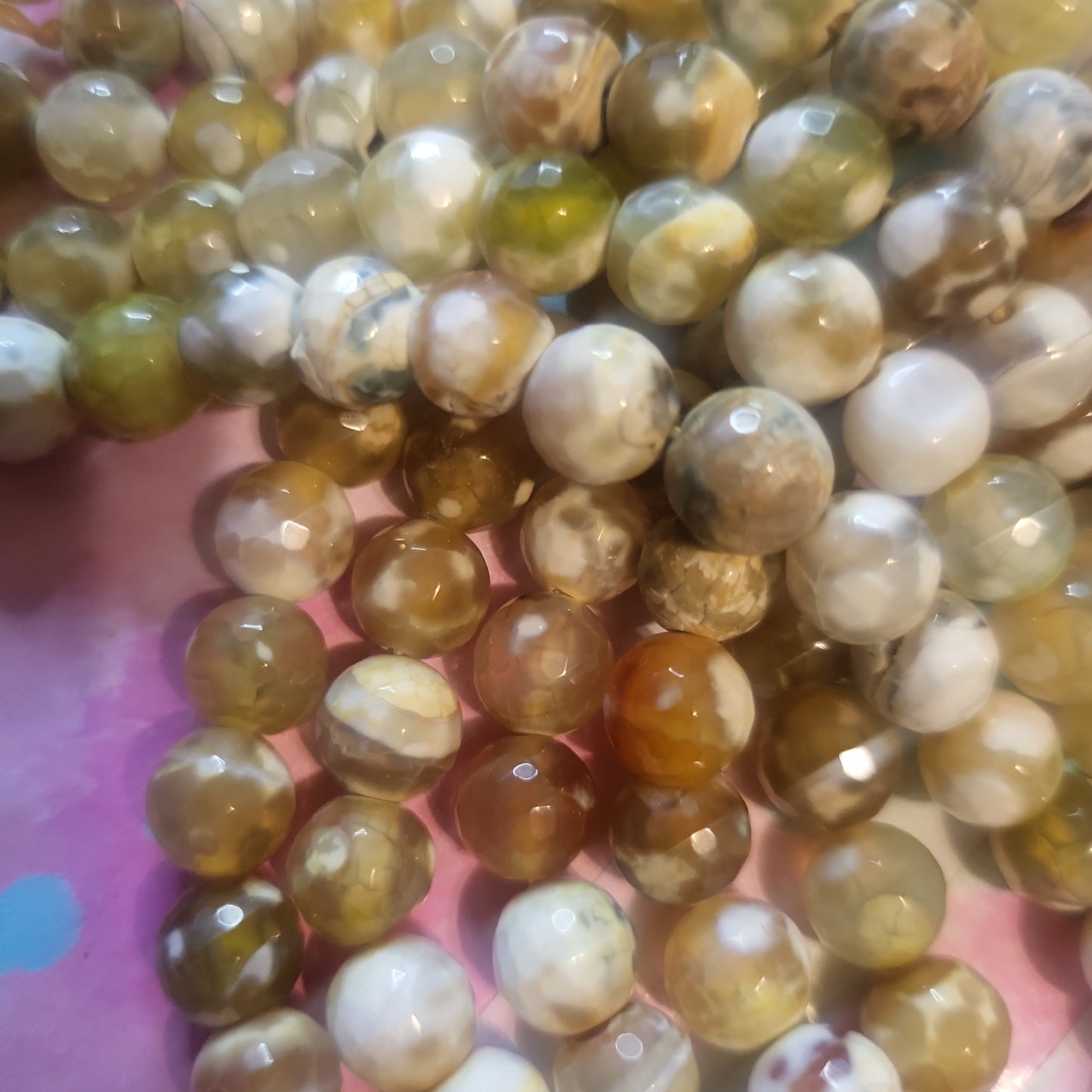 yellow Agate beads