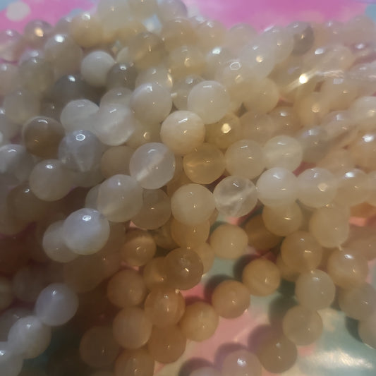 light moon stone beads