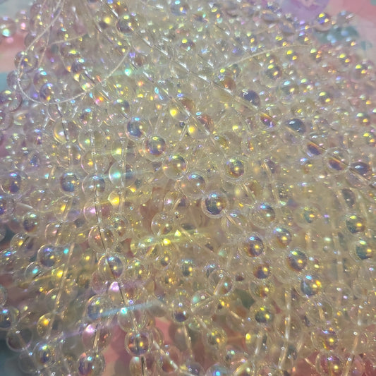 See-through clear glass beads