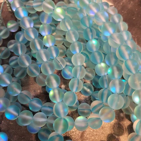 Light blue flash beads