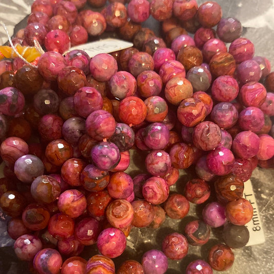 Pink crazy lace agate