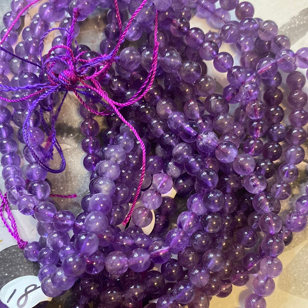 Small crystal beads 6mm