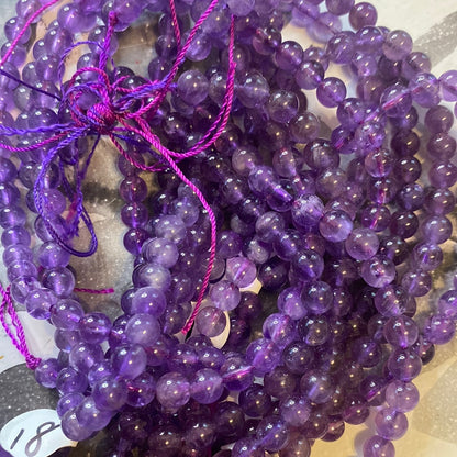 Small crystal beads 6mm