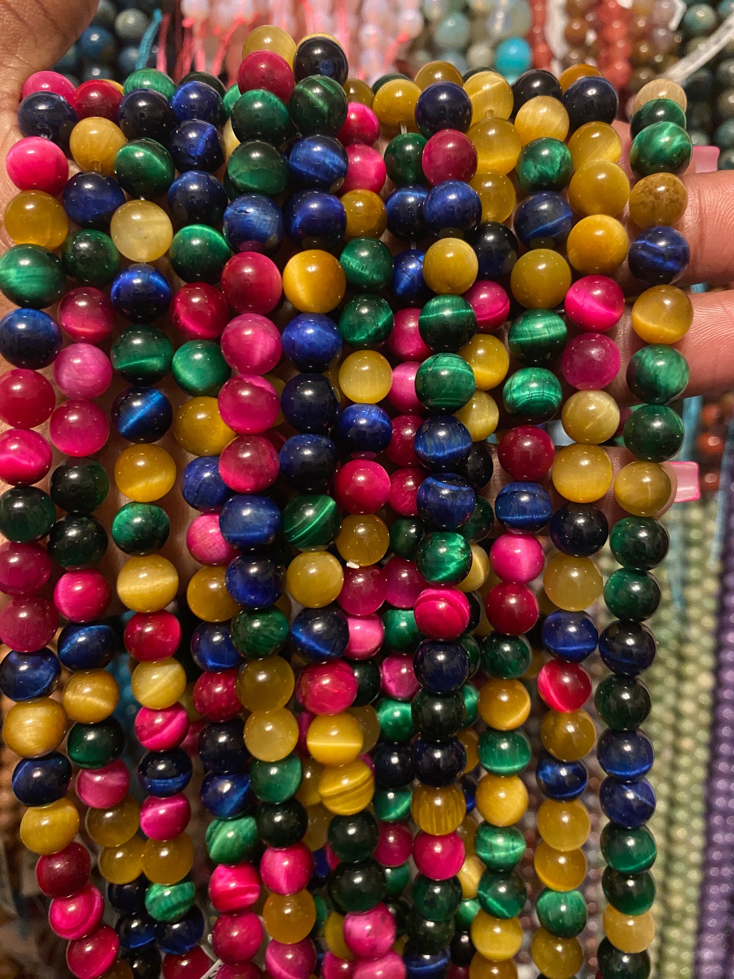 Colorful tiger eye