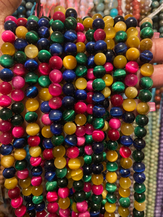 Colorful tiger eye