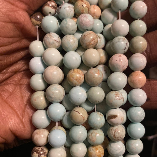 Blue brown howlite