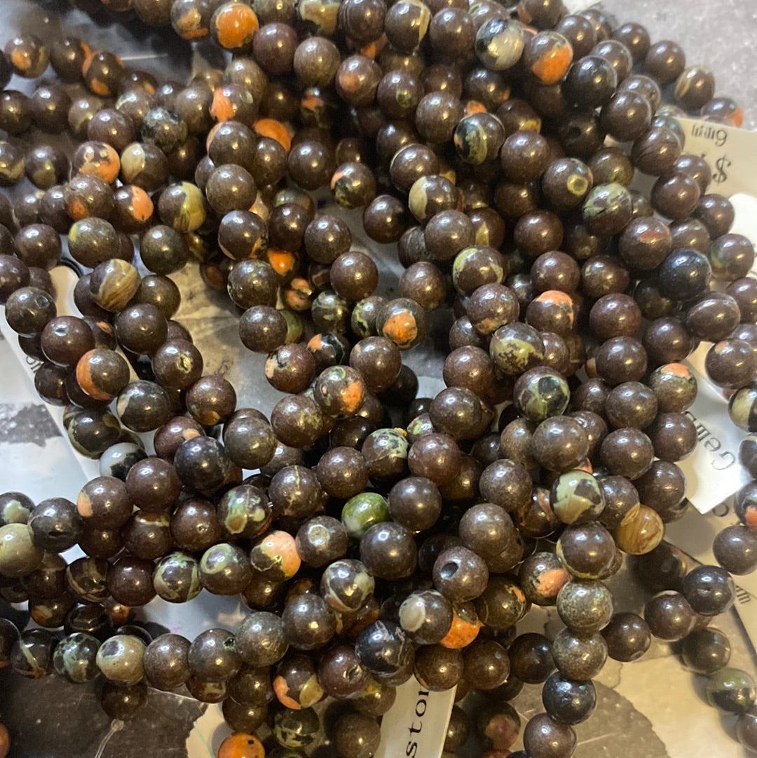 Small crystal beads 6mm