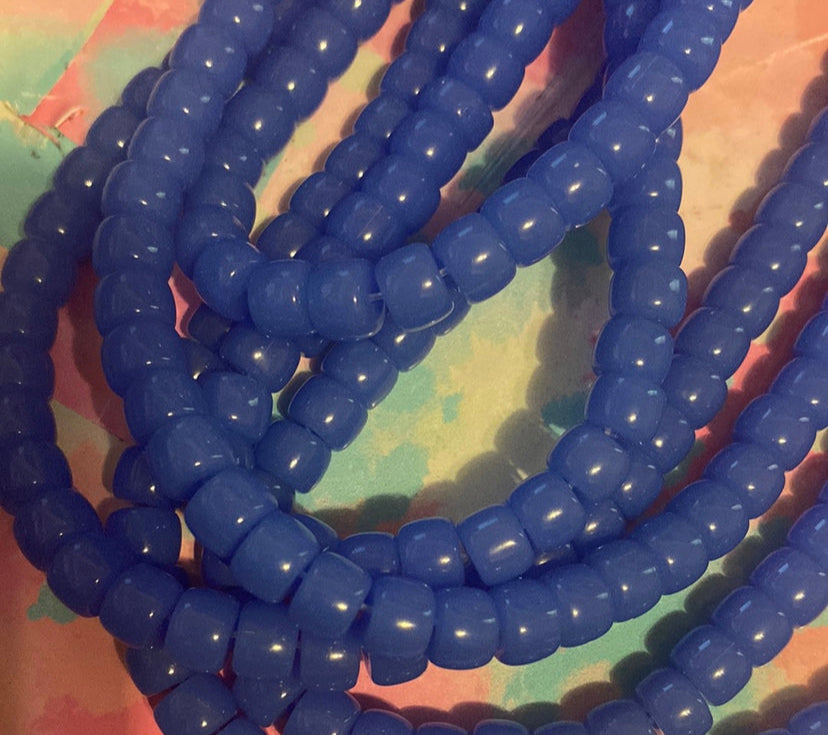 Glass pony beads