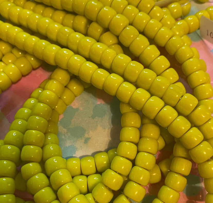 Glass pony beads