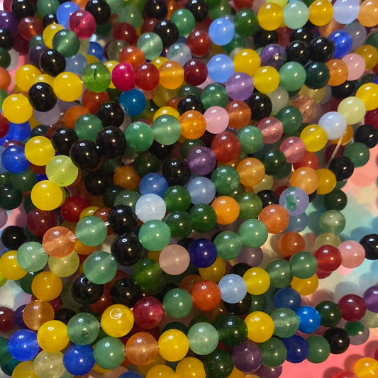 Light colorful, agate ￼8mm
