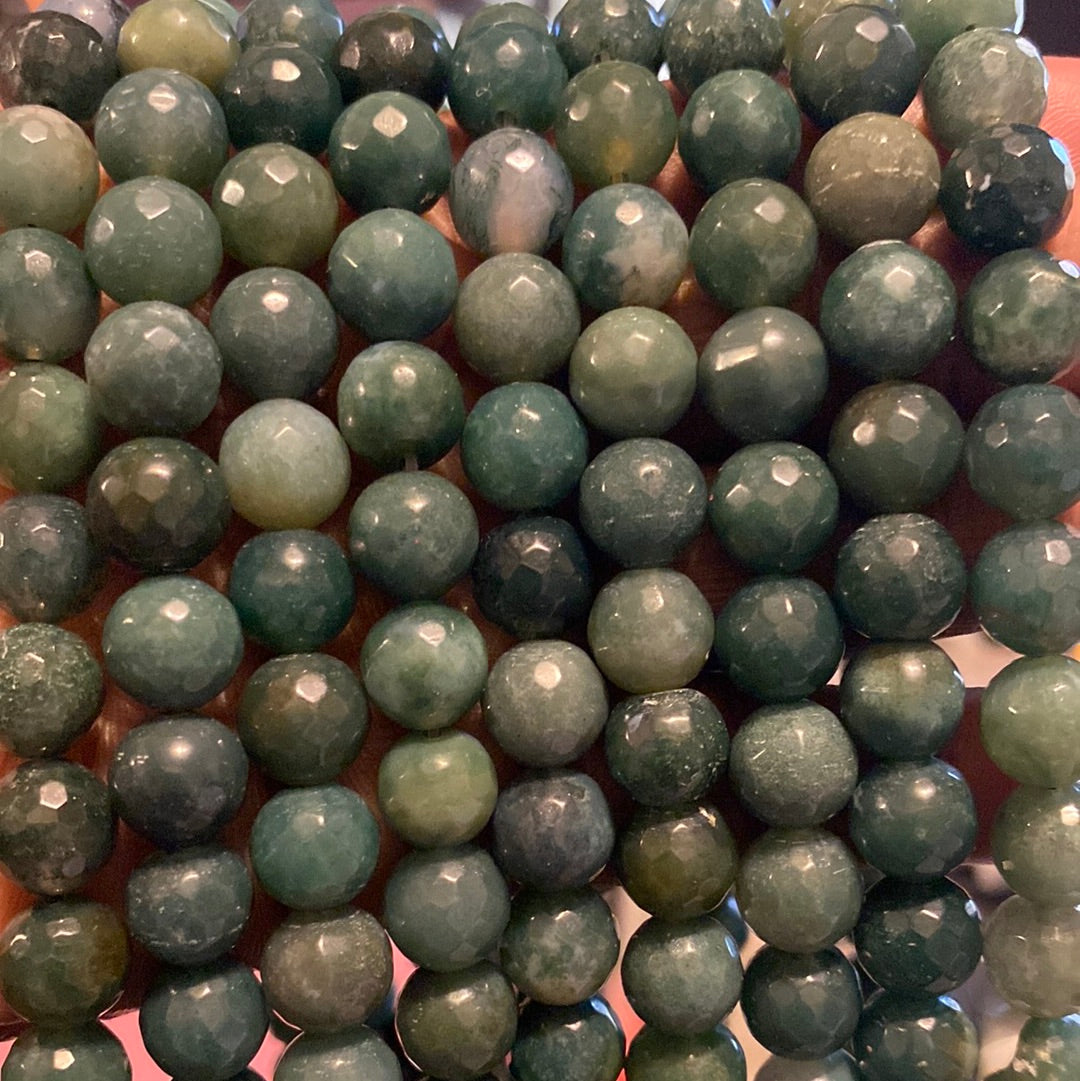 Ocean grass agate beads