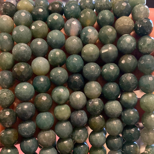 Ocean grass agate beads