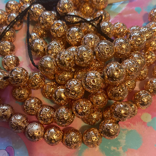 Rose gold beads