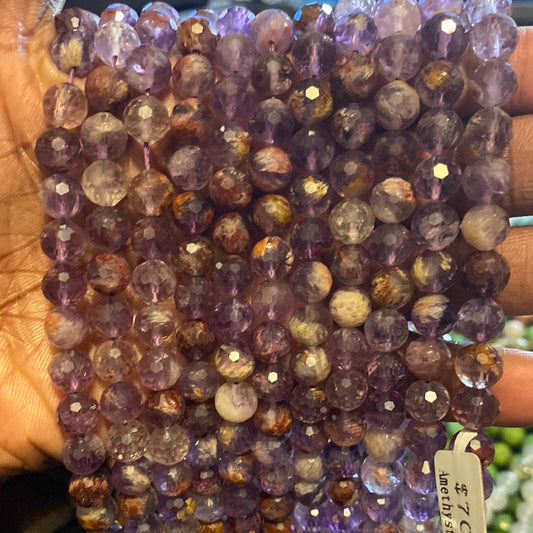 Purple amethyst beads
