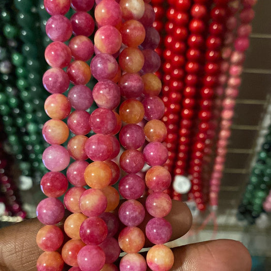 Pink lemonade, beads