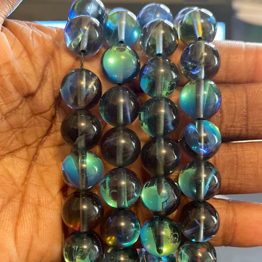 Glass Black beads