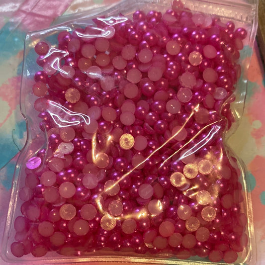 Pink rhinestones