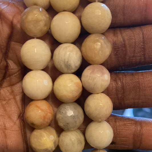 Yellow sunstone beads