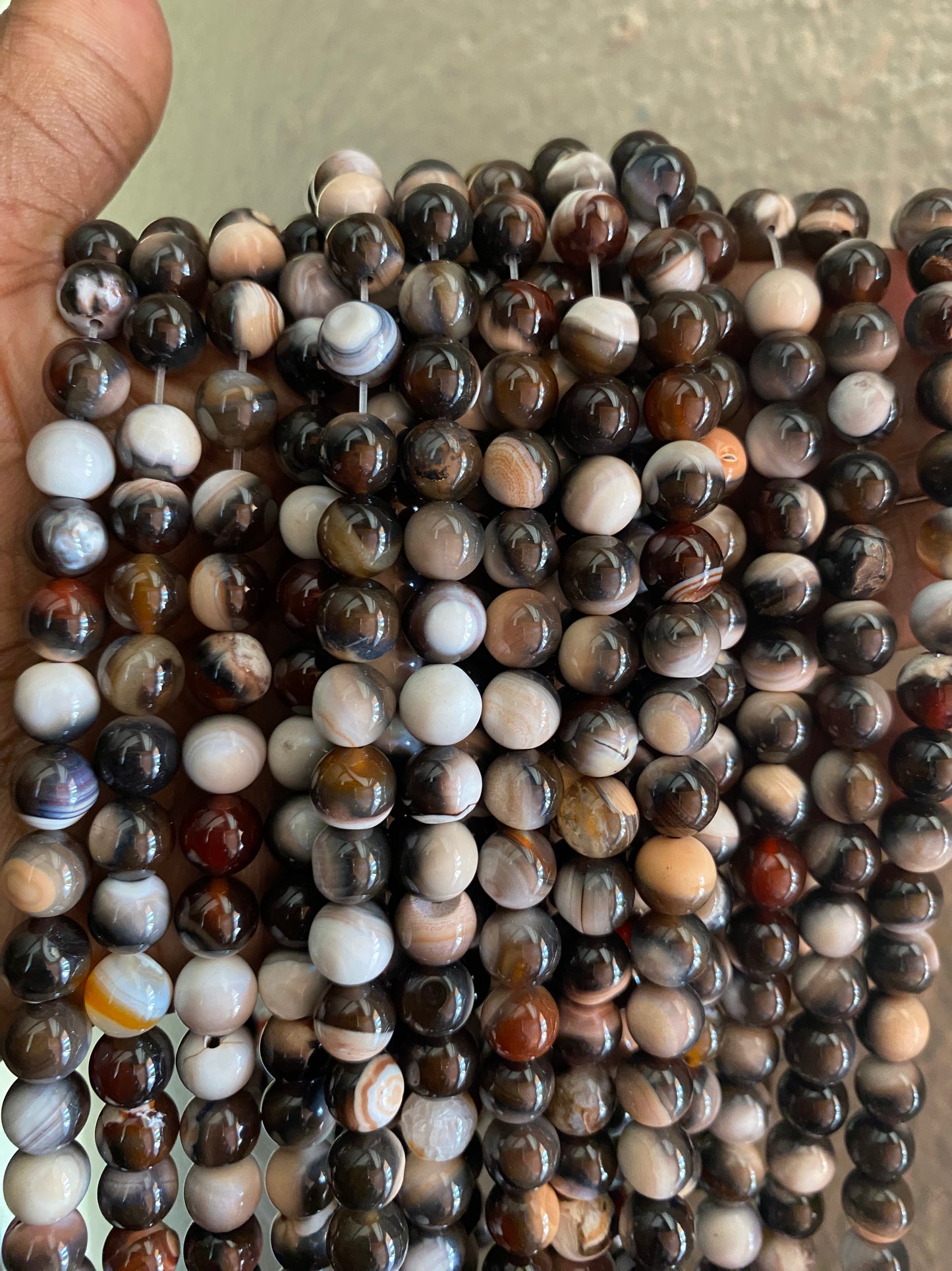 Botswanna Agate 8mm