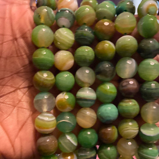 Green Dyed Agate beads