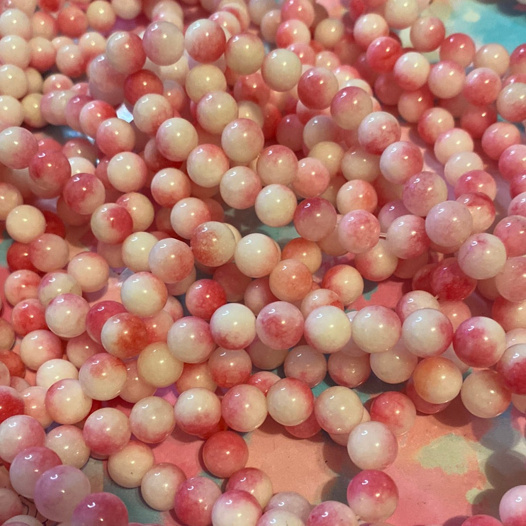 Pink white rhodonite