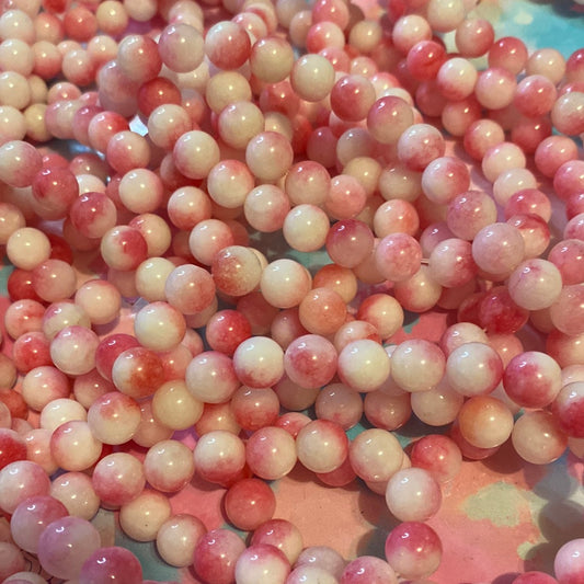 Pink white rhodonite