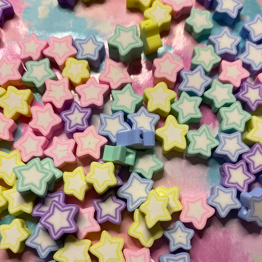 Colorful star beads