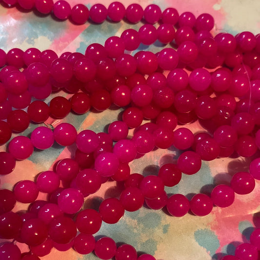 Dark pink jade