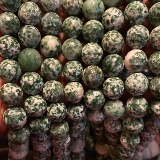 Green spot Jasper beads