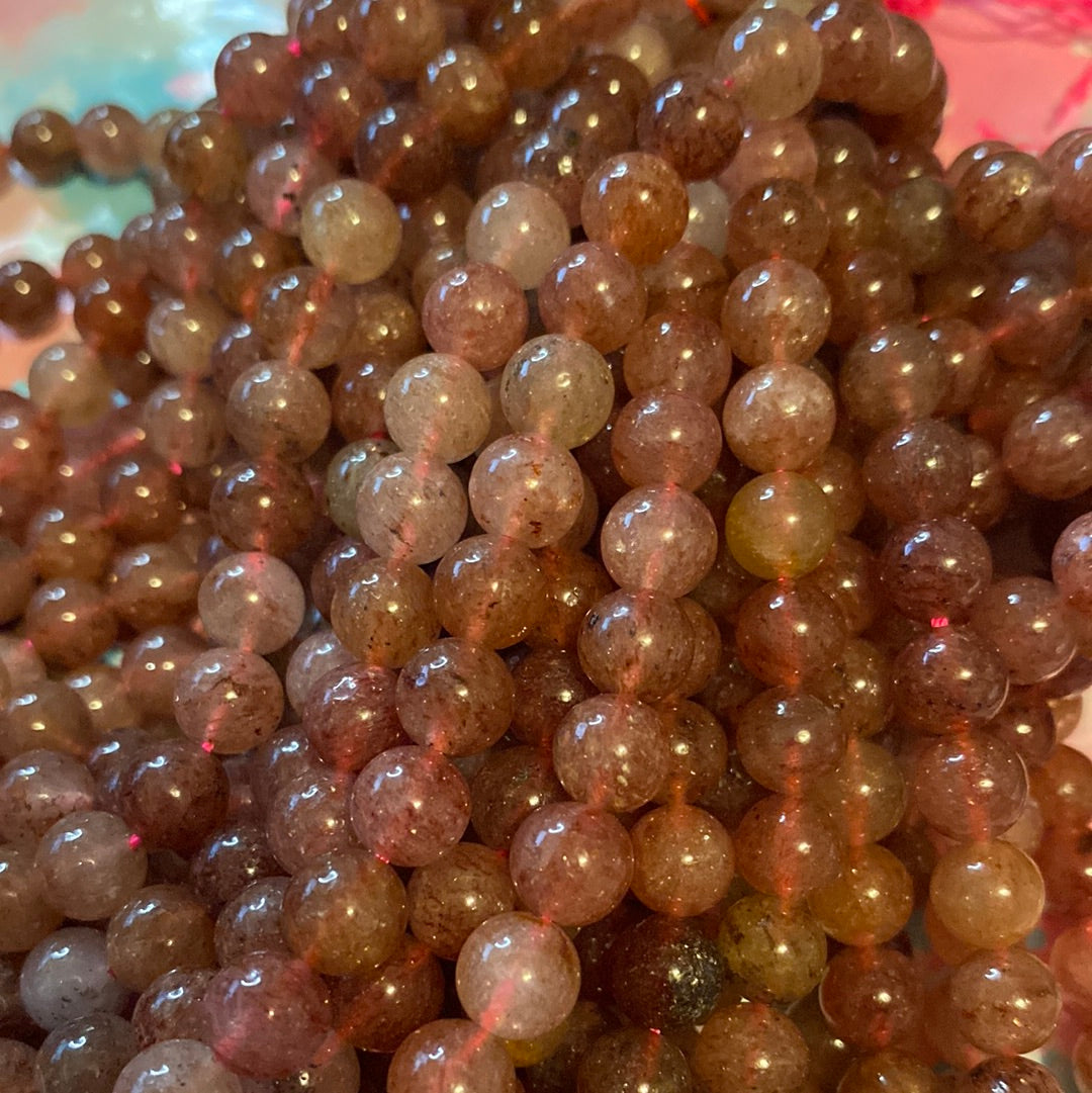 Dark Strawberry quartz 8mm