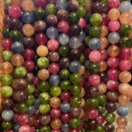 Elbaite beads