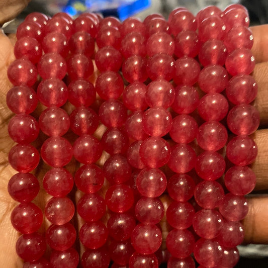 Dark red purple beads