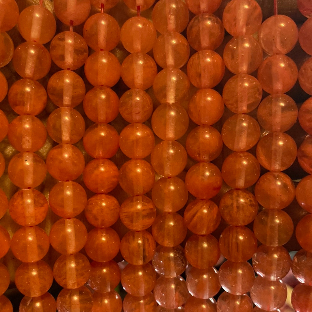 Pinky jade beads