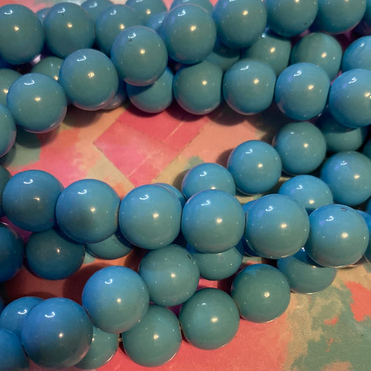 Big blueberry glass beads