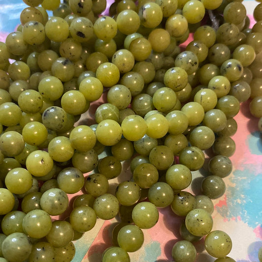 Green black Jasper beads