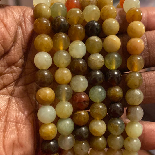 Orca agate beads