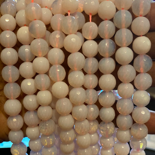 Pink opal beads