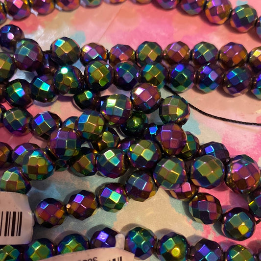 Rainbow disco hematite