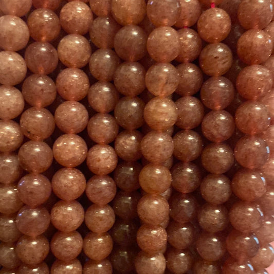 Strawberry quartz beads